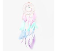 ZIOYANE Grand attrape-rêves fait à la main avec plumes et perles colorées - Décoration à suspendre pour salon, chambre à coucher, dortoir