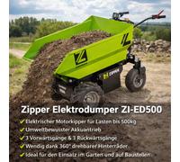 ZIPPER ZI-ED500 Dumper Électrique Zipper, Mini Dumper, 1 Unité