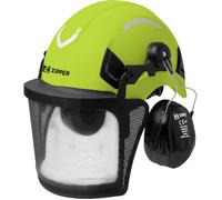 Zipper ZI-FHPROFI ZI-FHPROFI Casque de sylviculture EN 397, EN 397:2012, EN 1731:2006, EN 352-3:2002 vert, noir