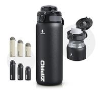 ZIPRO Gourde Isotherme en Acier Inoxydable 700ml Noir Bouteille d'eau