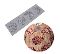 ZIRAN Feuilles Forme gâteau Moule en Silicone Feuilles Fondant Feuille Bonbons Moule pour pâte à Sucre, Chocolat, Fondant, Beurre, Savon