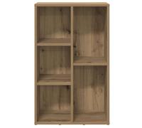 ZIRLANLV Bibliothèque Cubique Ouverte Multi-Usage, Bibliothèque Autoportante à 5 Compartiments, étagère de Rangement Moderne pour Salon, Chambre à Coucher, Bureau et Chambre D'enf (Chênes artisanaux)