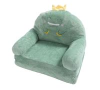 Zisemeil Canapé pour Enfants Dessin animé Dinosaure Vert Pliable pour Enfant en Bas âge Mini canapé pour Enfants pour avec Large Poignée Tissu Doux et Respirant pou (Pliage en Deux)