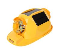 Zisemeil Casque de protection solaire à double ventilateur pour la construction, phare étanche, taille réglable pour différentes personnes
