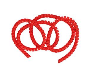 Zisemeil Enrouleur de câble en spirale pour scooter électrique M365 Pro, 110 cm, tube de protection en plastique hautement élastique, résistant à la poussière et à la saleté, 1 unité (rouge)