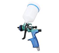 Zisemeil HVLP Pistolet à Peinture Pistolet à Peinture à 1,3 Mm Tasse de 600 ML Buse en Acier Inoxydable Boutons de Commande Réglables Poignée Ergonomique G1 4 po