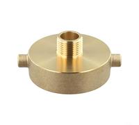 ZiStarlilife 1 raccord de bouche d'incendie en laiton de 6,3 cm NST femelle vers 1,9 cm GHT mâle avec cosse de broche pour connexion de tuyau de lutte contre les incendies dans les plantes
