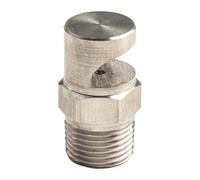 ZiStarlilife Buse de tuyau en acier inoxydable 1/2" pour filetage BSP avec déflecteur et angle de pulvérisation de 140-170 degrés pour terrasse, jardin, potager, irrigation de pelouse
