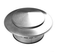 ZiStarlilife Capuchon de cheminée en acier inoxydable 304, 110 mm/160 mm, capot d'échappement de toit pour sortie d'air frais et conduits de ventilation, couverture murale extérieure résistante aux