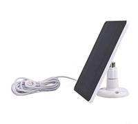 ZiStarlilife Chargeur de panneau solaire monocristallin 4 W 5 V avec câble, compatible avec les caméras à projecteur Arlo Pro 4/Ultra 2/Pro 3/Ultra/Pro 5S/Pro 3, compact d'extérieur (blanc)