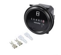 ZiStarlilife Compteur d'heures numérique AC/DC 6-80 V à quartz avec design étanche IP65 pour bateaux, voitures, camions, tracteurs et générateurs