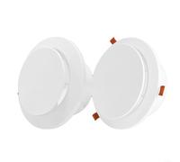 ZiStarlilife Diffuseur de plafond réglable en ABS de 10,2 cm avec écran en maille amovible et couvercle rond pour grille d'aération intérieure pour systèmes CVC intérieurs dans les cuisines, salles de