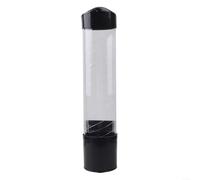 ZiStarlilife Distributeur de tasses mural à tirette pour gobelets jetables - Support peu encombrant pour tasses coniques moyennes plates, cuisine, café, blanc (noir)
