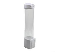 ZiStarlilife Distributeur de tasses mural à tirette pour gobelets jetables - Support peu encombrant pour tasses coniques moyennes plates, cuisine, café, blanc (blanc)