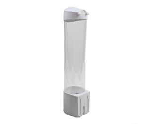 ZiStarlilife Distributeur de tasses mural à tirette pour gobelets jetables - Support peu encombrant pour tasses coniques moyennes plates, cuisine, café, blanc (blanc)