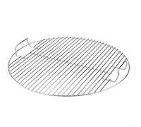 ZiStarlilife Grille de cuisson pliable pour barbecue Weber rond au charbon de bois de 43,2 cm, grille de cuisson en acier inoxydable avec couvercle à rabat pour un ajout facile du charbon de bois