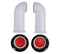 ZiStarlilife IBC Lot de 2 adaptateurs de bec de sortie de conteneur 90 degrés 60 mm en polypropylène pour réservoirs d'eau de pluie et barils Blanc Idéal pour l'arrosage du jardin
