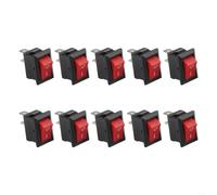 ZiStarlilife Interrupteur à bascule KCD11-101 compact 10 x 15 mm boîtier ABS IP68 étanche à l'huile On/Off 2 broches 3 A 250 VAC 6 A 125 VAC Design rectangulaire pour petits appareils ménagers et