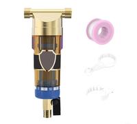 ZiStarlilife Lot de 1 pré-filtre en acier inoxydable pour système d'eau central de toute la maison, filtre de canalisation à haut débit pour purification de tuyau du robinet, utilisation dans le