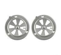 ZiStarlilife Lot de 2 amortisseurs d'aération de rechange en acier inoxydable pour grille d'échappement de barbecue, design carré de 95 cm, argenté, idéal pour la cuisine en plein air et le barbecue
