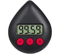 ZiStarlilife Minuteur électronique créatif en forme de goutte d'eau, minuterie d'étude magnétique de 99 minutes avec ventouse, gestionnaire de temps en ABS portable pour étudiants, enfants, cuisine