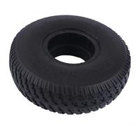 ZiStarlilife Pneu en caoutchouc solide 10" 410/350-4 260X85 300-4 Roue de rechange pour chariot et scooter électrique Noir Idéal pour les terrains privés