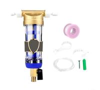 ZiStarlilife Préfiltre à eau pour toute la maison, filtre de canalisation de lavage à contre-courant en acier inoxydable pour systèmes de purification centraux domestiques, installation et entretien