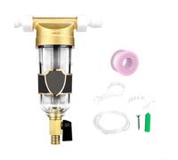 ZiStarlilife Préfiltre à eau pour toute la maison, filtre de canalisation de lavage à contre-courant en acier inoxydable pour systèmes de purification centraux domestiques, installation et entretien