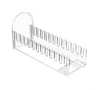 ZiStarlilife Présentoir à 12 étages en acrylique pour cartes de vœux, autocollants et signets, organiseur portable transparent pour comptoirs de vente au détail, foires artisanales et bureau à