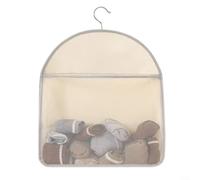 ZiStarlilife Sac de rangement en maille à suspendre à 3 couches avec crochet en métal pour porte de placard ou mur, design respirant pour sous-vêtements, chaussettes, accessoires dans les dortoirs ou
