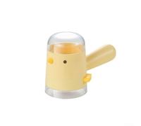 ZiStarlilife Salière et poivrière jaune rechargeable pour le rangement de la cuisine - Distributeur de condiments en PC avec deux ouvertures 16 cm (jaune)