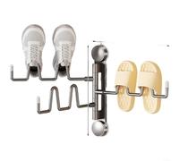 ZiStarlilife Séchoir à chaussures à ventouse pliable et rotatif pour économiser de l'espace et accélérer la circulation de l'air, utilisation intérieure ou extérieure pour la maison, l'entrée ou les