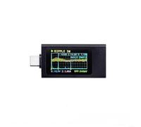 ZiStarlilife Testeur de puissance USB, PD30 QC30 Détecteur de protocole de charge rapide, moniteur de tension de 240 W avec écran IPS, boîtier en alliage d'aluminium pour chargeur, téléphone