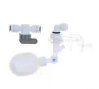 ZiStarlilife Vanne à flotteur - Robinet à boisseau sphérique réglable pour mini vanne à flotteur avec bras flexible latéral ou supérieur pour bassins, bassins d'eau de bétail, aquariums, aquaculture