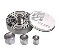 ZITFRI 12PCS Emporte Piece Rond Cercle Patisserie Emporte pièces Cuisine pour Biscuits Pâtes à Sucre Gâteaux Cookie Cutter