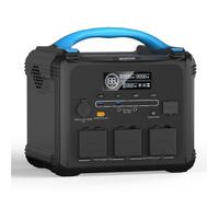 Zitty Station électrique portable 2000W 1024Wh LiFePO4 charge rapide 1300W solaire 400W ABS noir bleu