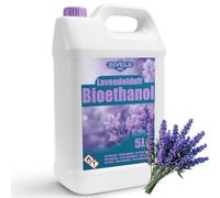 ZIVELA Bioéthanol 96,6 % 5 l | Alcool bio parfum lavande 96,6 % 5 l | Cheminée au bioéthanol | Parfum lavande | Combustion propre, sans fumée, flamme vive et stable