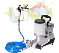 ZIXIAOS Machine à Peinture électrique 1600 W, Pulvérisateur De Peinture sans Air Haute Pression avec Pression Réglable, Tuyau De 5 M, Trémie De 2,5 L, pour Murs Intérieurs Et Extérieurs, Meubles