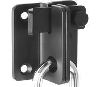 ZiYuya Loquet de porte coulissant Verrou Porte Coulissante Serrure Volet Loquet Porte Verrou Serrure de Porte Coulissante Cadenas Petite Petit Loquet en Acier Inoxydable Noir - Ouvert À Gauche S