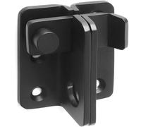 ZiYuya Loquet de porte coulissant Verrou Porte Coulissante Serrure Volet Loquet Porte Verrou Serrure de Porte Coulissante Cadenas Petite Petit Loquet en Acier Inoxydable Noir - Ouvert À Gauche L