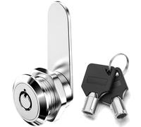 ZiYuya Serrure à came tubulaire avec ifférente, serrure barillet de boite aux lettres, verrou de placard meuble tiroir commode casier serrure porte 20mm