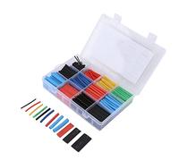 Ziyvural 560 Pièces Coffret de Gaines Thermorétractables, Polyoléfine | Tube en polyoléfine ignifuge, isolation de fil à paroi épaisse, rapport de rétrécissement 2 à 1, rétrécissement rapide avec