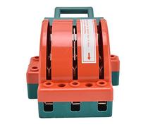 Ziyvural 63A Interrupteur électrique à Couteau, AC 380V Commutateur Manuel | Sectionneur de puissance double, câblage de borne à 4 vis, boîtier ABS PA, changement de générateur domestique, isolation