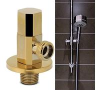 Ziyvural Angle Stop Valve, Laiton Doré Contrôle D'Eau avec Filetage
