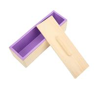 Ziyvural Moule à Savon en Silicone, Boîte en Bois de Pin, 11,1 Pouces | Silicone, Boîte en Pin Wood, Kit Artisanal, Bar Making, Micro-ondable, Congélable, Compatible Lave-vaisselle