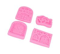 Ziyvural Moule en Silicone pour Fondant, Porte de Jardin Fée, Champignon | Silicone de qualité Alimentaire, Démoulage Facile pour Chocolat Bonbon Savon, Décoration de Pâtisserie pour Anniversaire