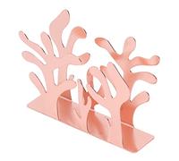 Ziyvural Porte-serviettes Vertical Corail en Acier Inoxydable Antirouille | Organisateur en Métal à Motif Corail ajouré, Base Antidérapante Stable pour Cantine, Bar, café, Hôtel, Restaurant, Bord