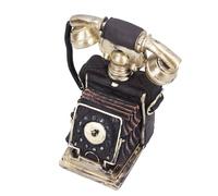 Ziyvural Tirelire Téléphone Rétro, 7,48 X 4,52 X 4,33 Pouces | Banque de pièces en résine, conception de cadran rotatif des années 1920, décor de café à la maison, accessoire de bureau