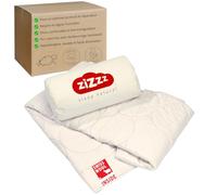 zizzz - Couette en Laine Suisse 4 Saisons 290g/m² - Couette en Coton Bio - Différentes Tailles - Respirante & Douce - Couverture de Haute qualité (155 x 220 cm)