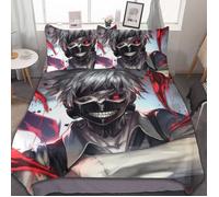 ZJBT100318 Tokyo Ghoul - Parure de lit 3 pièces - Couette douce - Décoration de chambre - Cadeau - 1 housse de couette e 140X200CM